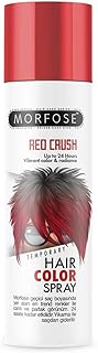 MORFOSE Red Crush Temporary Hair Color Spray 150ml - Temporary Red Hair Spray
