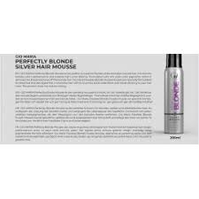 GIO MARIA Perfectly Blonde Mousse is the perfect mousse for blonde, white and silver colored hair. It enhances
blonde color’s performance and extends hair’s color lifetime. Formulated with rich violet color pigments, which it
removes the brassiness tone off the blonde hair. Gio Maria Flawless Blonde Purple Mousse was specially formulated
for bleached and damaged hair it nourishes hair with its 12 amino acids. adds shine and infuse vibrancy to your hair
color. The product does not require rinsing.